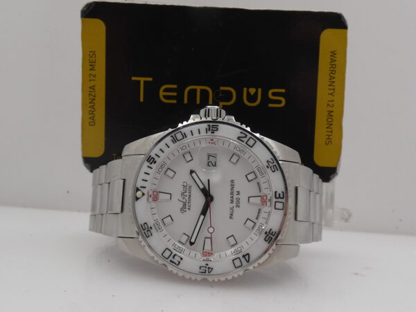 Paul Picot Paul Mariner III 4352SG BOX&PAPERS TAG PRICE Anno 2020 White Ceramic Bezel Automatico Acciaio