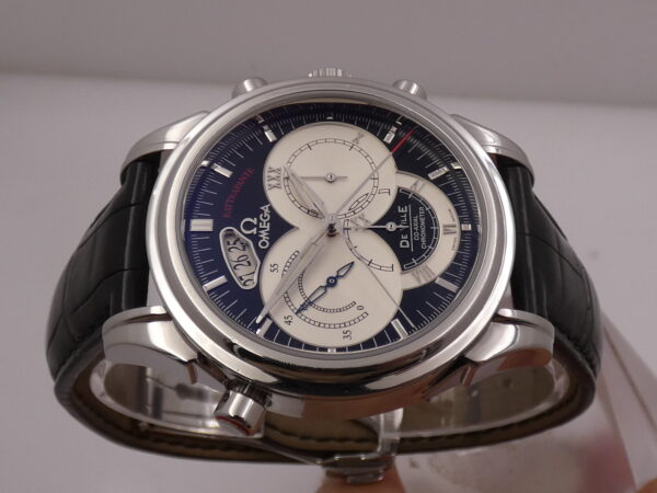 Cronografo Rattrapante Omega De Ville Co-Axial BOX&PAPERS Automatico Acciaio 4847.50.31 Anni '2000s