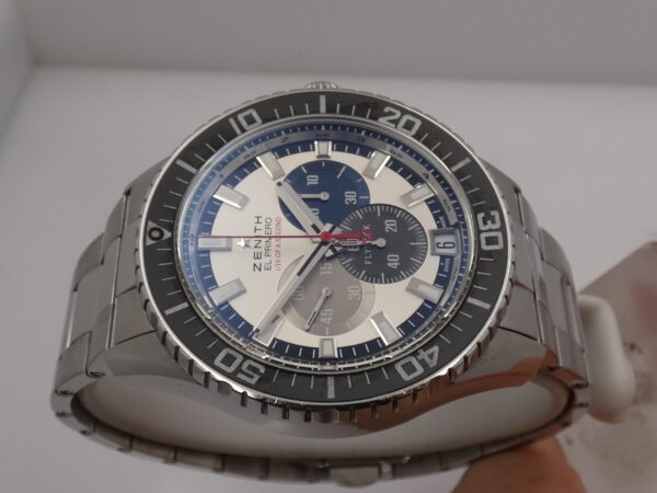 Cronografo Zenith El Primero Stratos Flyback Striking BOX&PAPERS Anno 2015 Automatico 03.2062.4057 Acciaio Tribute To FELIX BAUMGARTNER