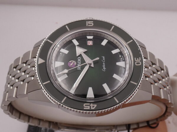 Rado HyperChrome Captain Cook VERDE NEW FULL SET Automatica Acciaio & Ceramica Hi-Tech Braccialato