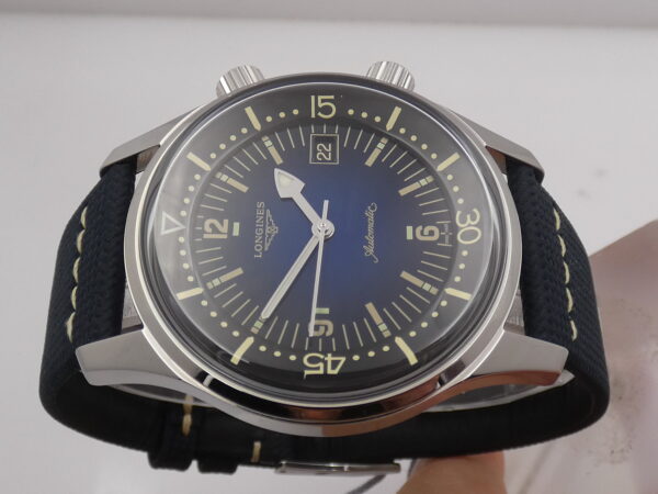 Longines Legend Diver 42mm L3.774.4 Blue Dial NEW FULL SET Automatico Anno 2024 Acciaio MAI INDOSSATO
