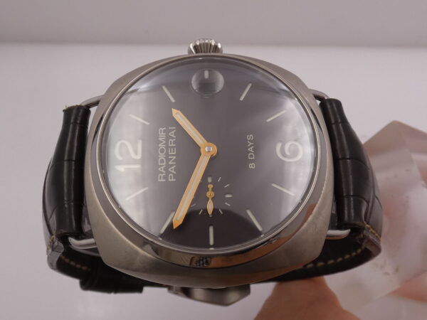 Panerai Radiomir 8 Days Titanium 45mm PAM00346 BOX&PAPERS Anno 2020 Carica Manuale OP6804 TABACCO SANDWICH DIAL Limited Edition 500pcs Worldwide