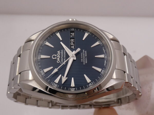 Omega Seamaster Aqua Terra Annual Calendar Cronometero Co-Axial ANNO 2007 Automatico Braccialato Blue Dial 231.10.39.22.03.001 Acciaio