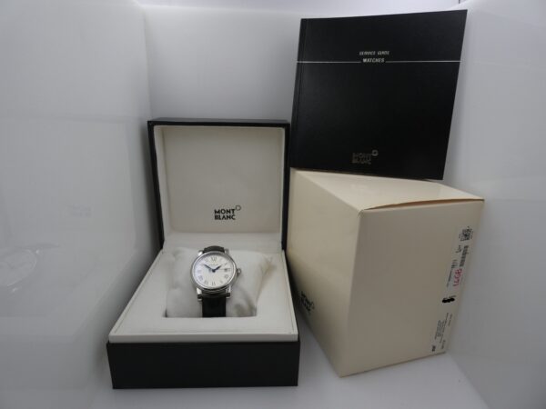 Montblanc Star Date Meisterstuck 107114 NEW BOX PAPERS & STICKERS Marzo 2026 Honey Comb Dial Automatico