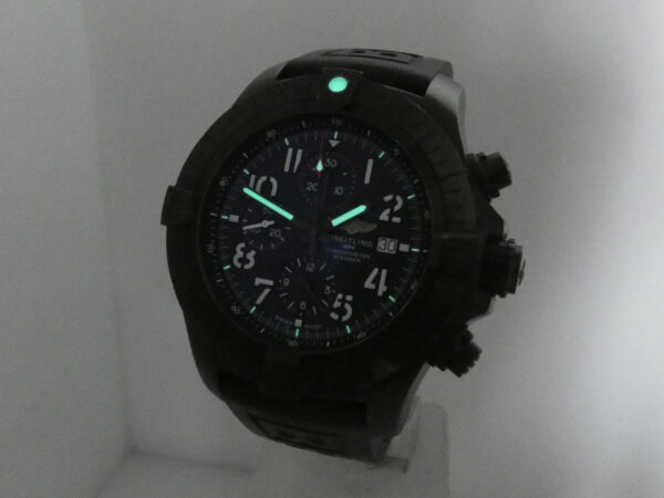 Cronografo Breitling Super Avenger Night Mission 48mm V13375 BOX&PAPERS Automatico Titanio & DLC