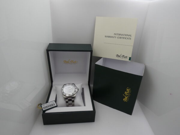 Paul Picot Paul Mariner III 4352SG BOX&PAPERS TAG PRICE Anno 2020 White Ceramic Bezel Automatico Acciaio