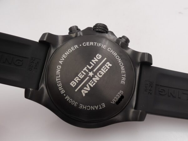 Cronografo Breitling Super Avenger Night Mission 48mm V13375 BOX&PAPERS Automatico Titanio & DLC