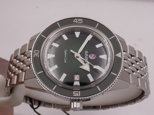 Rado HyperChrome Captain Cook VERDE NEW FULL SET Automatica Acciaio & Ceramica Hi-Tech Braccialato