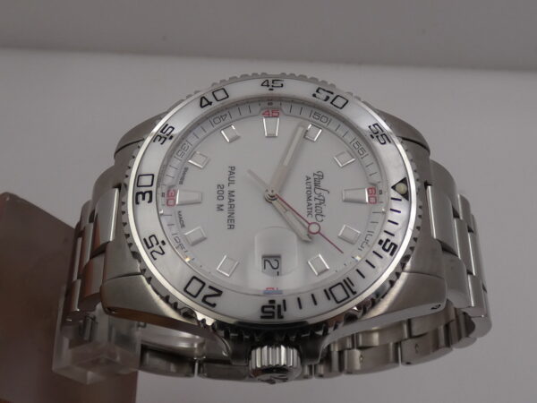 Paul Picot Paul Mariner III 4352SG BOX&PAPERS TAG PRICE Anno 2020 White Ceramic Bezel Automatico Acciaio