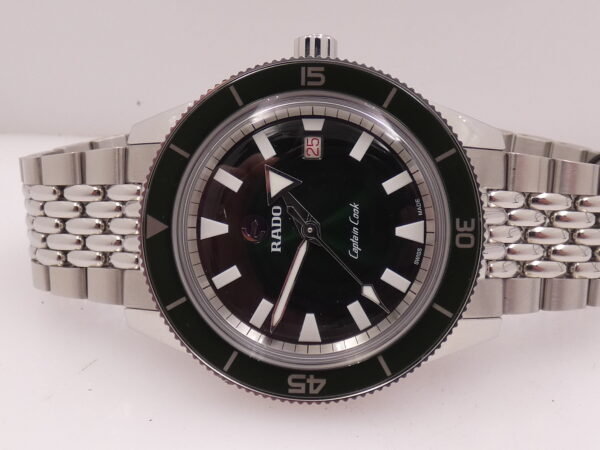 Rado HyperChrome Captain Cook VERDE NEW FULL SET Automatica Acciaio & Ceramica Hi-Tech Braccialato