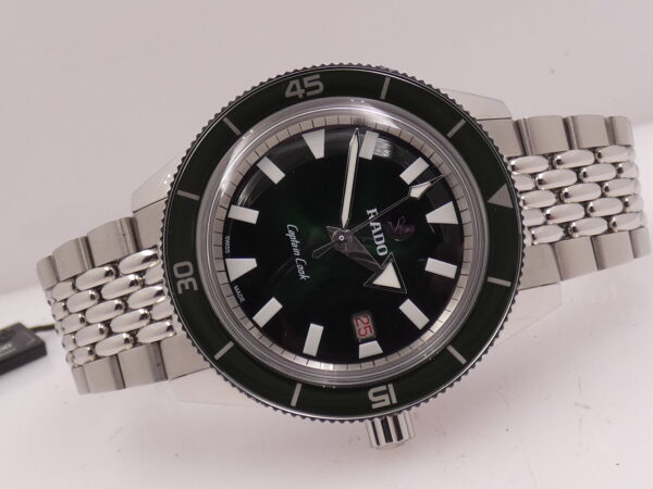 Rado HyperChrome Captain Cook VERDE NEW FULL SET Automatica Acciaio & Ceramica Hi-Tech Braccialato