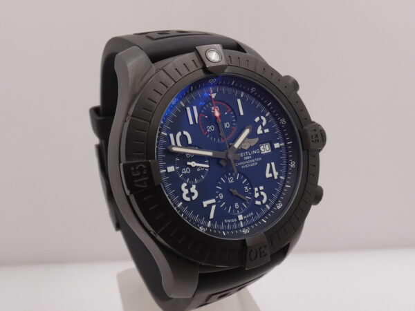 Cronografo Breitling Super Avenger Night Mission 48mm V13375 BOX&PAPERS Automatico Titanio & DLC