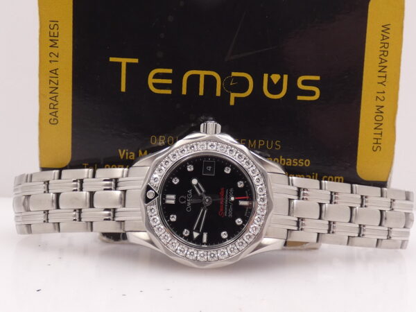Omega Seamaster Diver 300 M Lady DIAMONDS BEZEL & DIAL With PAPERS Anno 2016 Acciaio 212.15.28.61.51.001