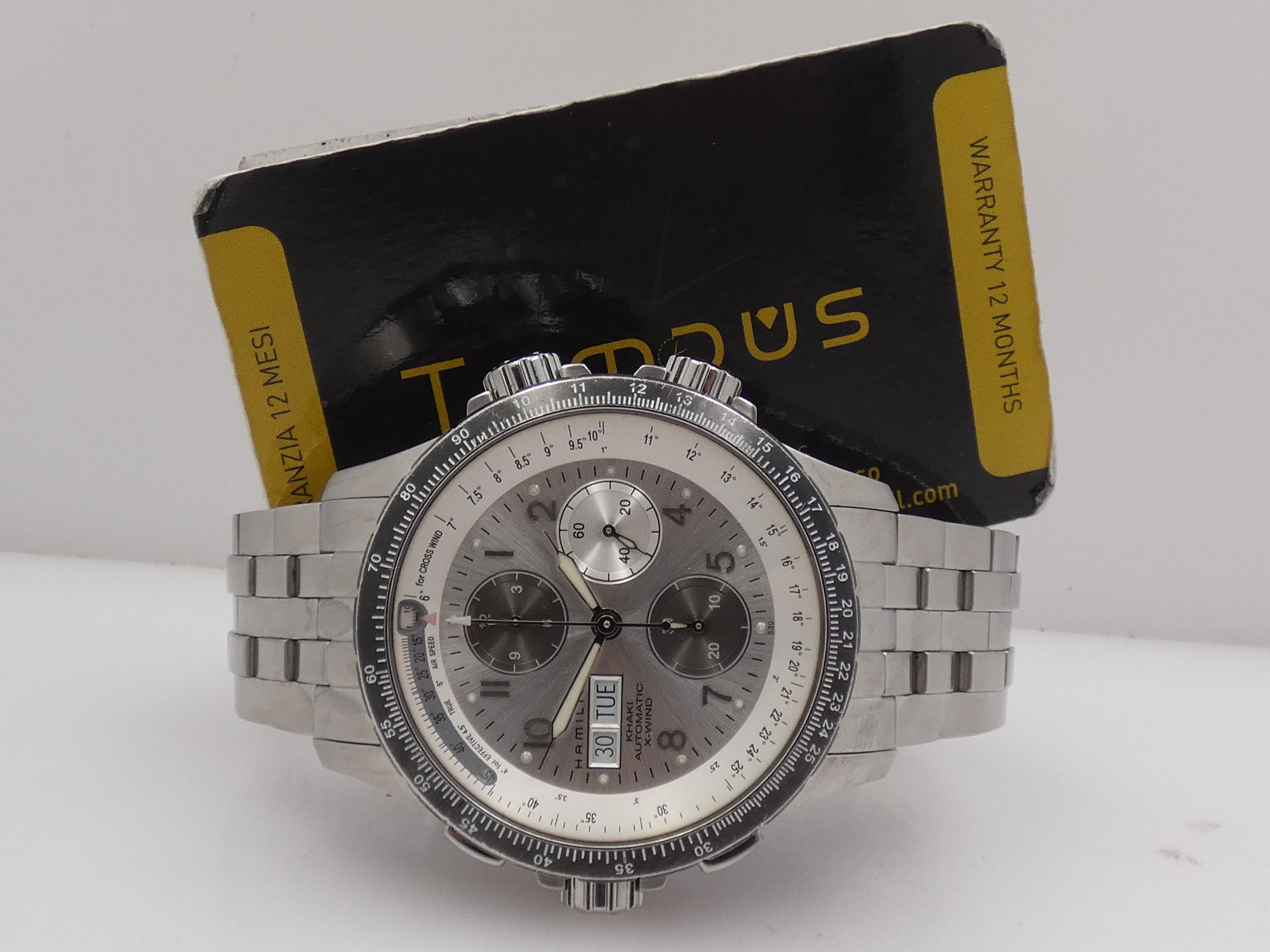 Cronografo Hamilton Khaki X-Wind Aviation Automatico 44mm H776260 Acciaio Braccialato ANNI '2000s - immagine 2