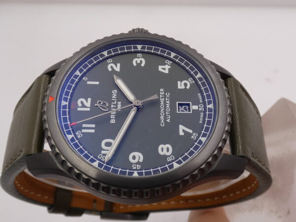 Breitling Aviator 8 Curtiss Warhawk 41 M17315 GREEN DIAL With PAPERS LIKE NEW Automatico Acciaio Black DLC