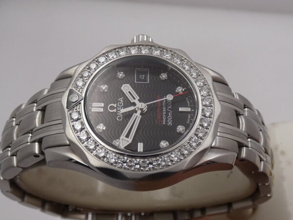 Omega Seamaster Diver 300 M Lady DIAMONDS BEZEL & DIAL With PAPERS Anno 2016 Acciaio 212.15.28.61.51.001