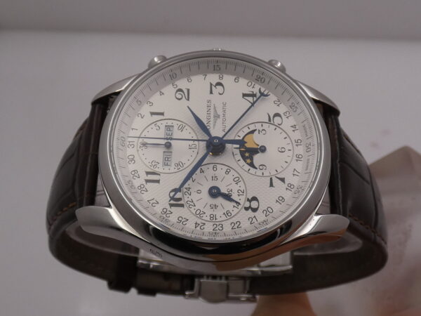 Cronografo Longines Master Collection Triple Date Moonphases BOX&PAPERS Anno 2017 Automatico HoneyComb Dial Acciaio L2.673.4