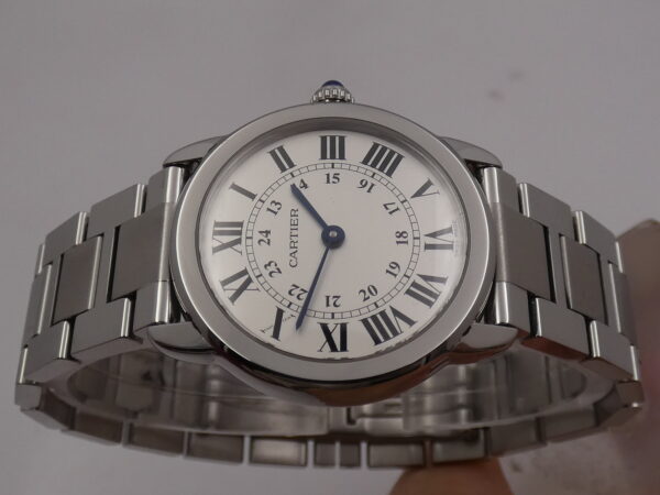 Cartier Ronde Solo de Cartier Lady 29mm 3601 - W6701004 With PAPERS ANNO 2017 Acciaio Braccialato