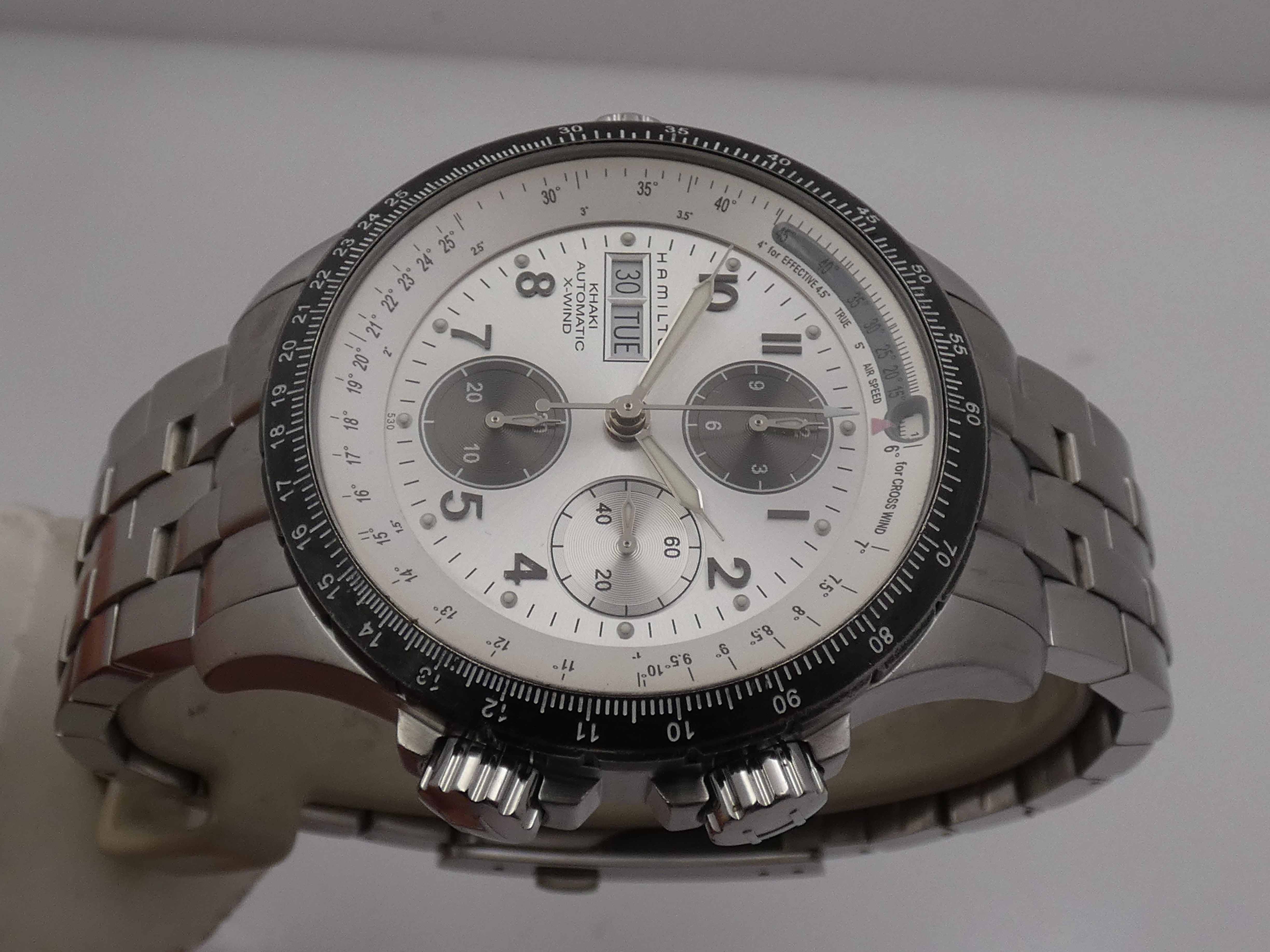 Cronografo Hamilton Khaki X-Wind Aviation Automatico 44mm H776260 Acciaio Braccialato ANNI '2000s