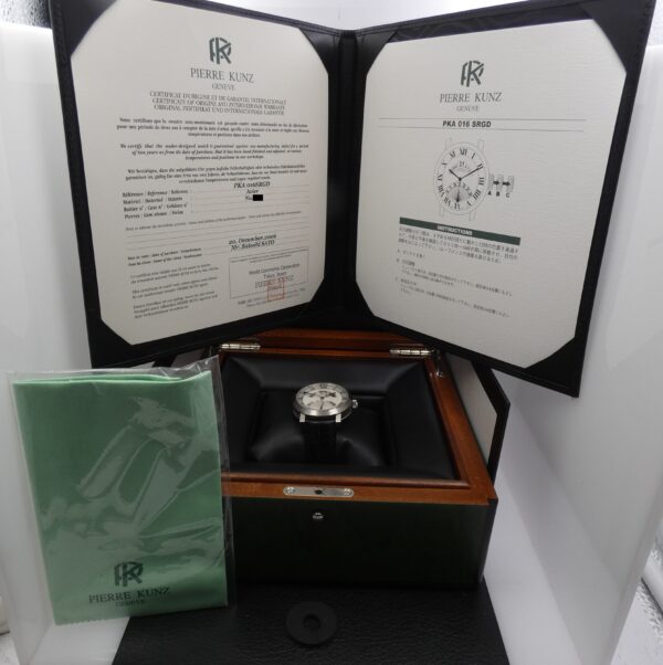 Pierre Kunz Retrograde Spirit of Challange A016SRGD BOX&PAPERS Anno 2006 TOP CONDITION Automatico Acciaio