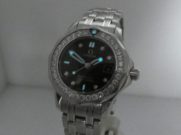 Omega Seamaster Diver 300 M Lady DIAMONDS BEZEL & DIAL With PAPERS Anno 2016 Acciaio 212.15.28.61.51.001