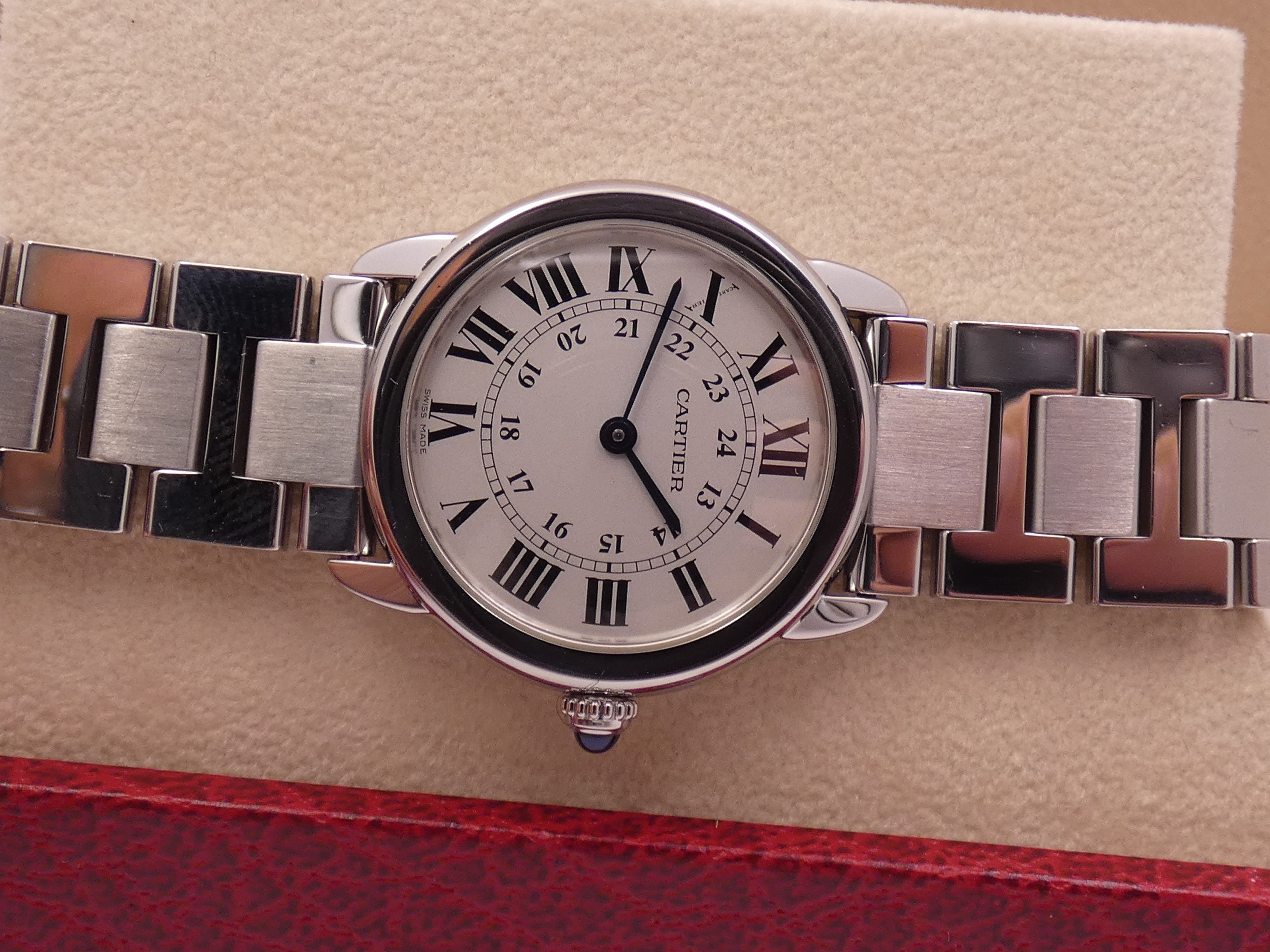 Cartier Ronde Solo de Cartier Lady 29mm 3601 - W6701004 With PAPERS ANNO 2017 Acciaio Braccialato - immagine 11