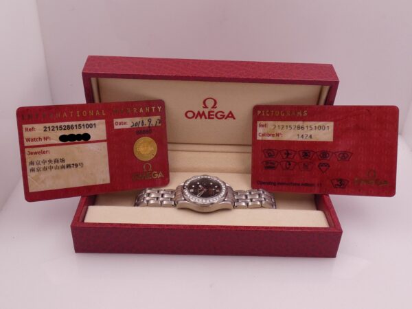 Omega Seamaster Diver 300 M Lady DIAMONDS BEZEL & DIAL With PAPERS Anno 2016 Acciaio 212.15.28.61.51.001