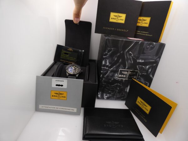 Breitling Avenger II Seawolf M17331 TOP CONDITION SOLO 50pz LIMITED EDITION BOX&PAPERS Anno 2014 Automatic Chronometer Acciaio & Black DLC
