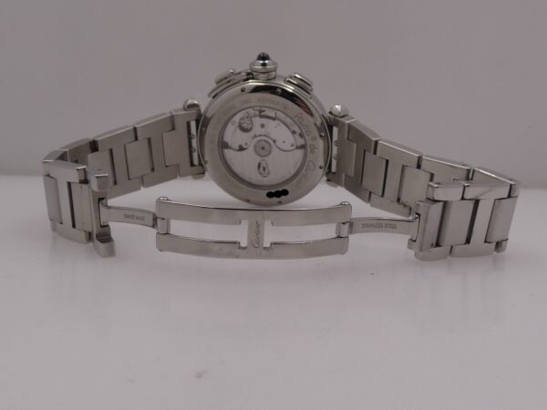 Cronografo Cartier Pasha 2860 42mm BOX&PAPERS Anno 2007 Automatico Acciaio Braccialato W31085M7