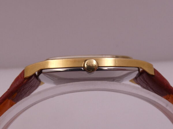 Bulova Longchamp Tonneau Vintage ANNI '70s Radica Dial 18Kt G.F. Carica Manuale Ref. 7630