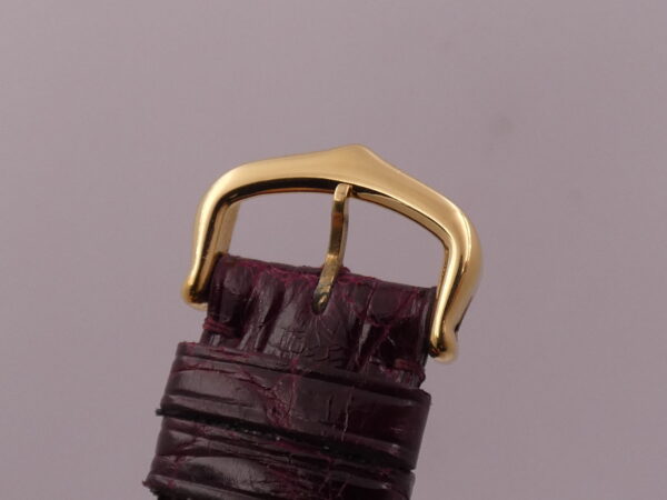 Cartier Must De Cartier Vermeil Lady 30mm Argento 925 18Kt G.F 20 Microns GRANATA DIAL ANNI '80s