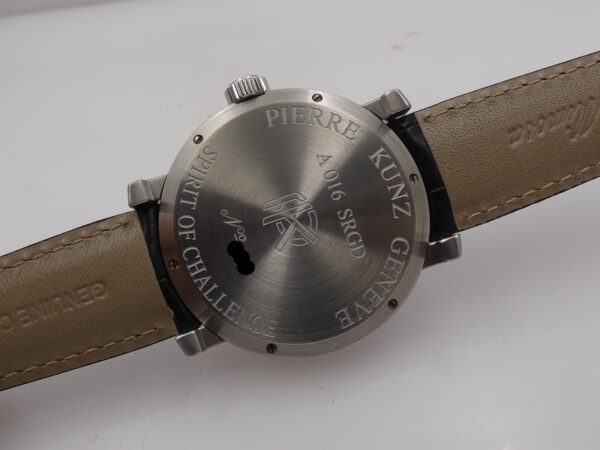 Pierre Kunz Retrograde Spirit of Challange A016SRGD BOX&PAPERS Anno 2006 TOP CONDITION Automatico Acciaio