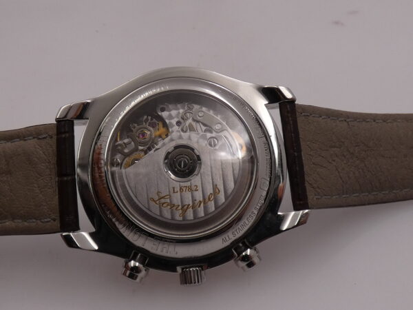 Cronografo Longines Master Collection Triple Date Moonphases BOX&PAPERS Anno 2017 Automatico HoneyComb Dial Acciaio L2.673.4