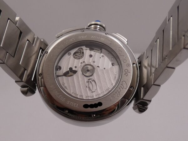 Cronografo Cartier Pasha 2860 42mm BOX&PAPERS Anno 2007 Automatico Acciaio Braccialato W31085M7