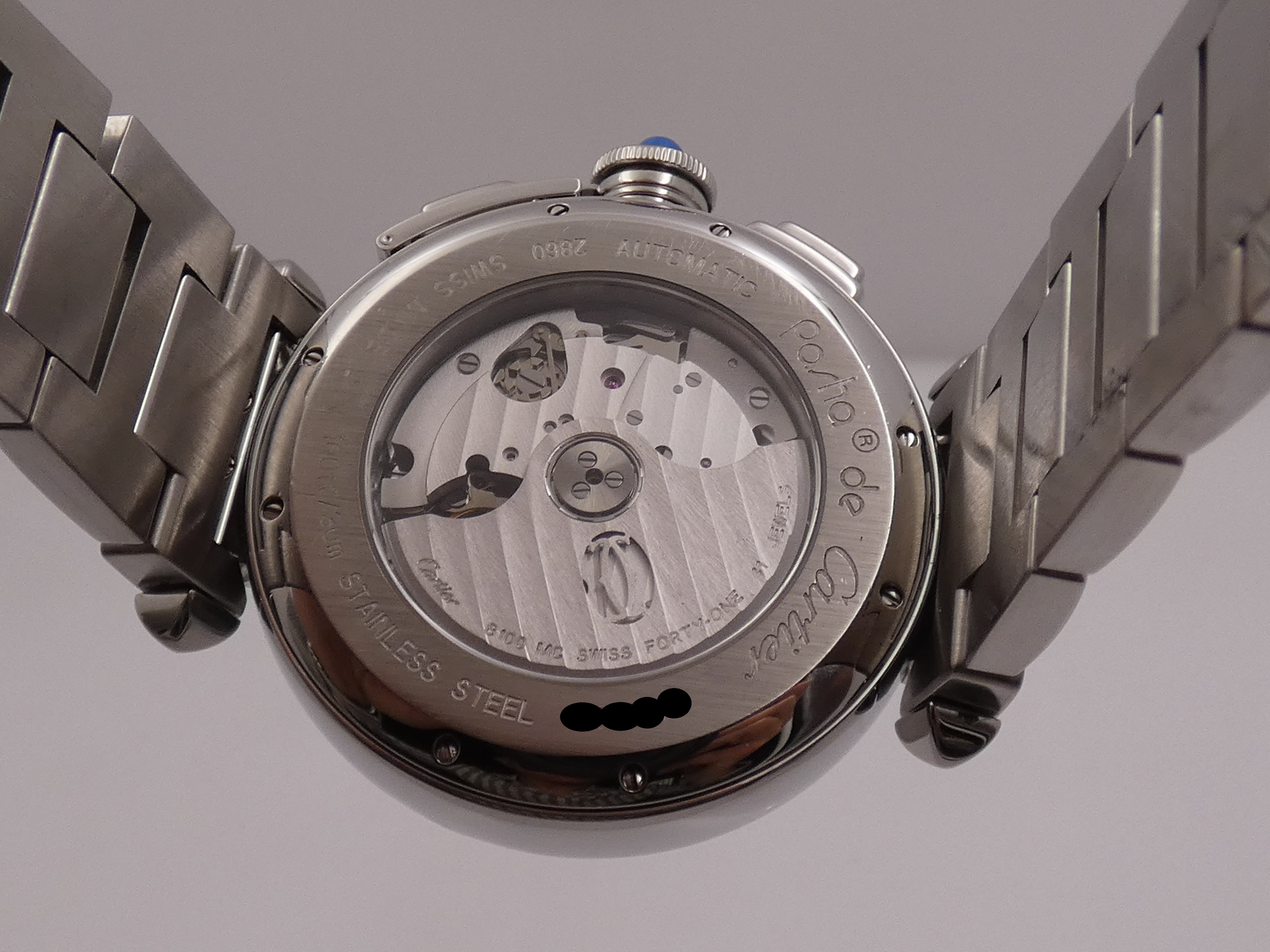 Cronografo Cartier Pasha 2860 42mm BOX&PAPERS Anno 2007 Automatico Acciaio Braccialato W31085M7 - immagine 16