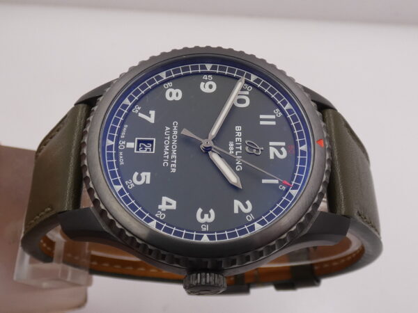 Breitling Aviator 8 Curtiss Warhawk 41 M17315 GREEN DIAL With PAPERS LIKE NEW Automatico Acciaio Black DLC