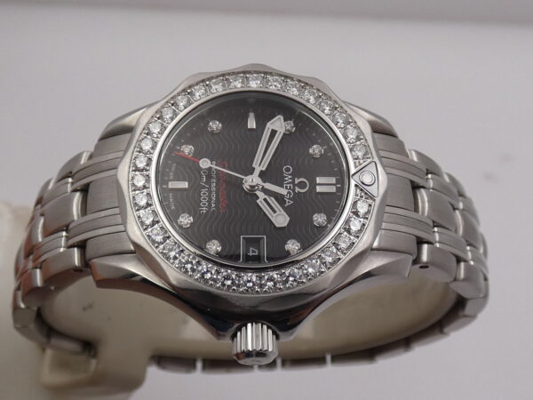 Omega Seamaster Diver 300 M Lady DIAMONDS BEZEL & DIAL With PAPERS Anno 2016 Acciaio 212.15.28.61.51.001