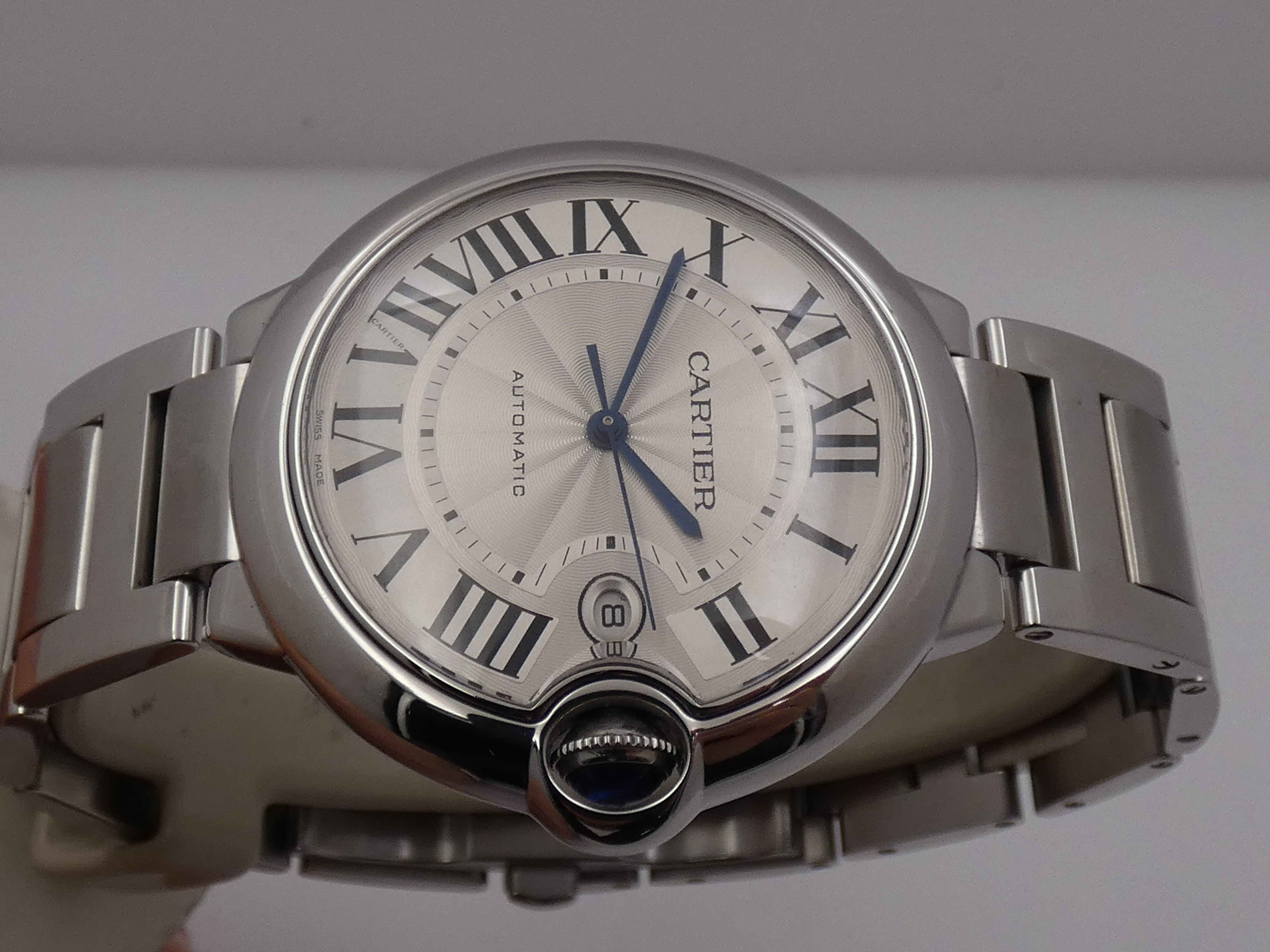Cartier Ballon Bleu 42mm 3001 With PAPERS Anno 2014 Automatico Acciaio W69012Z4 Braccialato - immagine 3