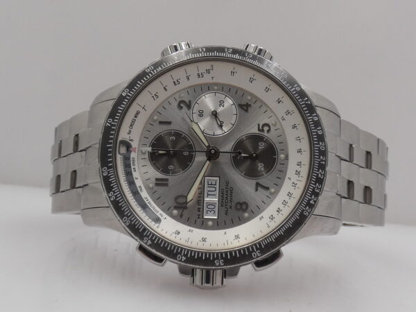 Cronografo Hamilton Khaki X-Wind Aviation Automatico 44mm H776260 Acciaio Braccialato ANNI '2000s
