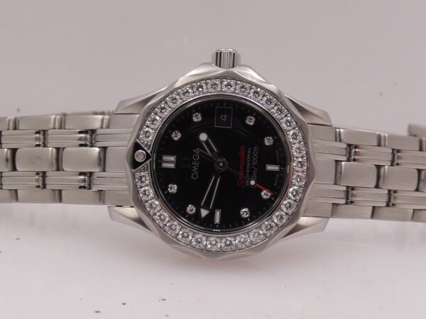 Omega Seamaster Diver 300 M Lady DIAMONDS BEZEL & DIAL With PAPERS Anno 2016 Acciaio 212.15.28.61.51.001