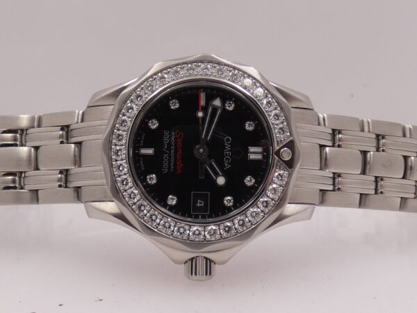 Omega Seamaster Diver 300 M Lady DIAMONDS BEZEL & DIAL With PAPERS Anno 2016 Acciaio 212.15.28.61.51.001