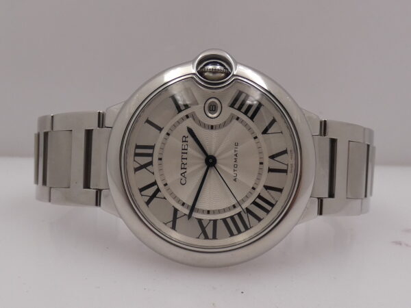 Cartier Ballon Bleu 42mm 3001 With PAPERS Anno 2014 Automatico Acciaio W69012Z4 Braccialato