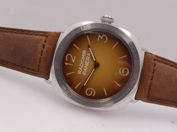 Panerai Radiomir 3 Days 47mm PAM00687 BOX&PAPERS Brown Sandwich Dial ANNO 2018 Limited Edition 1000pcs Carica Manuale Acciaio