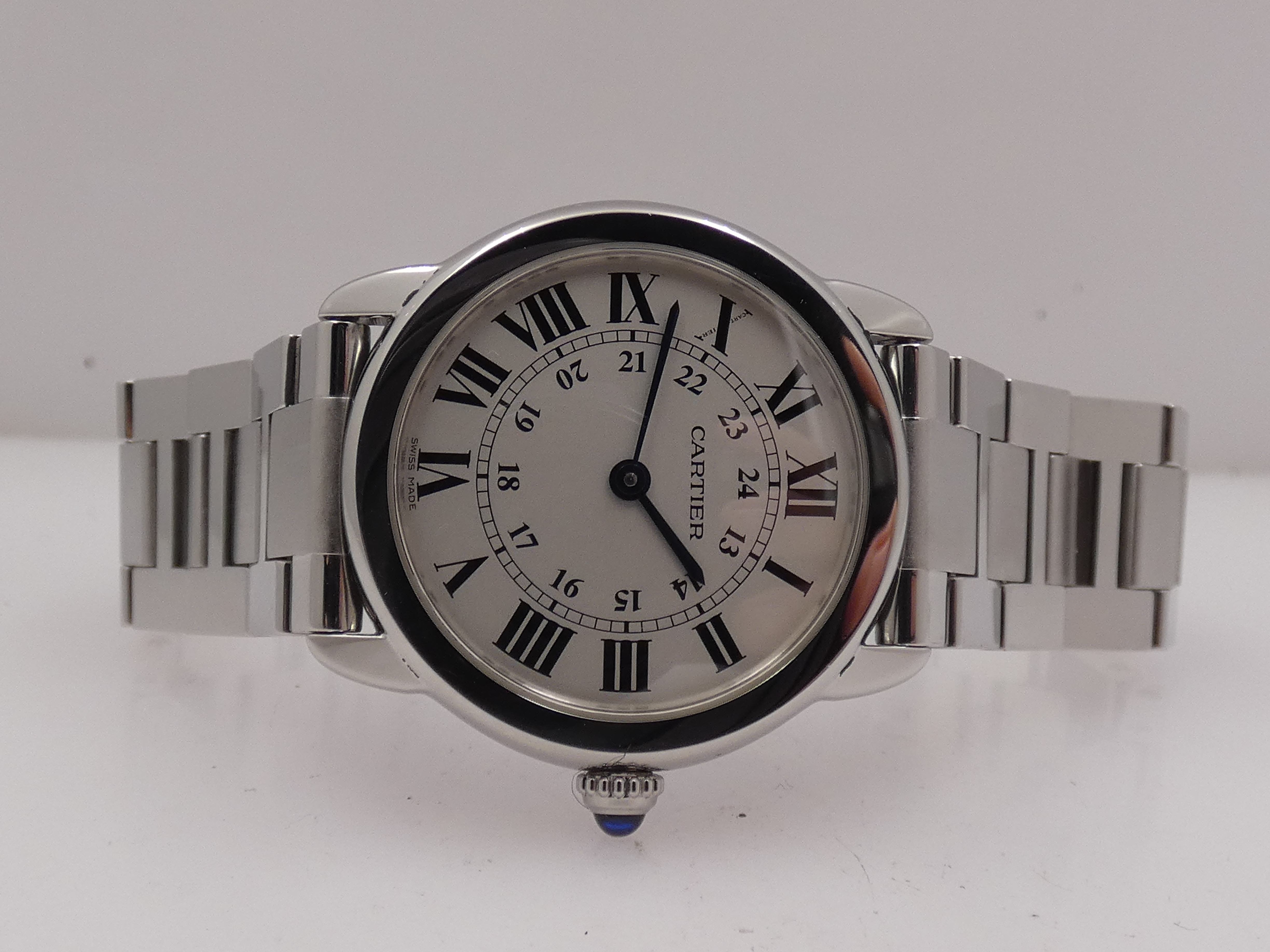 Cartier Ronde Solo de Cartier Lady 29mm 3601 - W6701004 With PAPERS ANNO 2017 Acciaio Braccialato - immagine 5