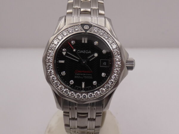 Omega Seamaster Diver 300 M Lady DIAMONDS BEZEL & DIAL With PAPERS Anno 2016 Acciaio 212.15.28.61.51.001