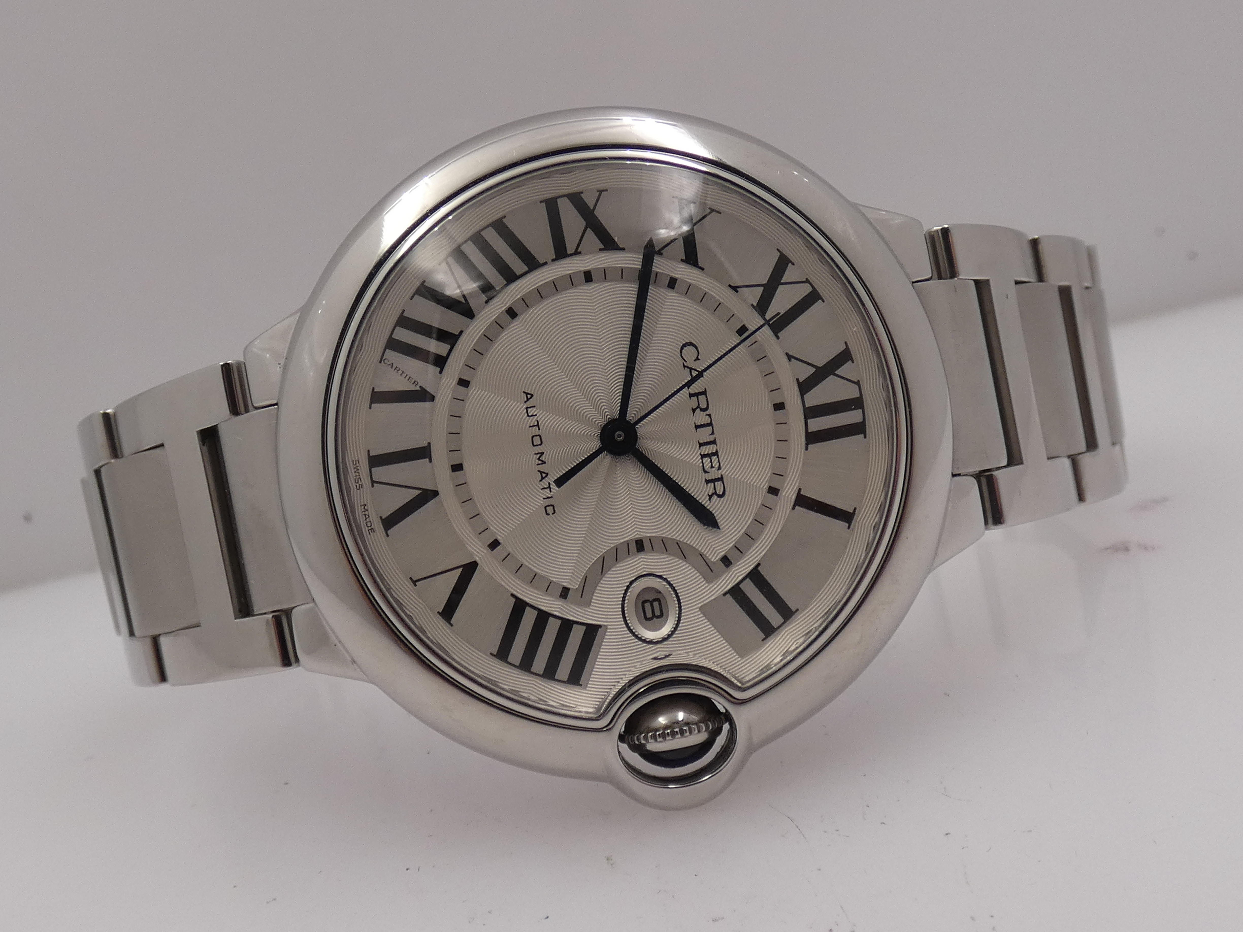 Cartier Ballon Bleu 42mm 3001 With PAPERS Anno 2014 Automatico Acciaio W69012Z4 Braccialato - immagine 7