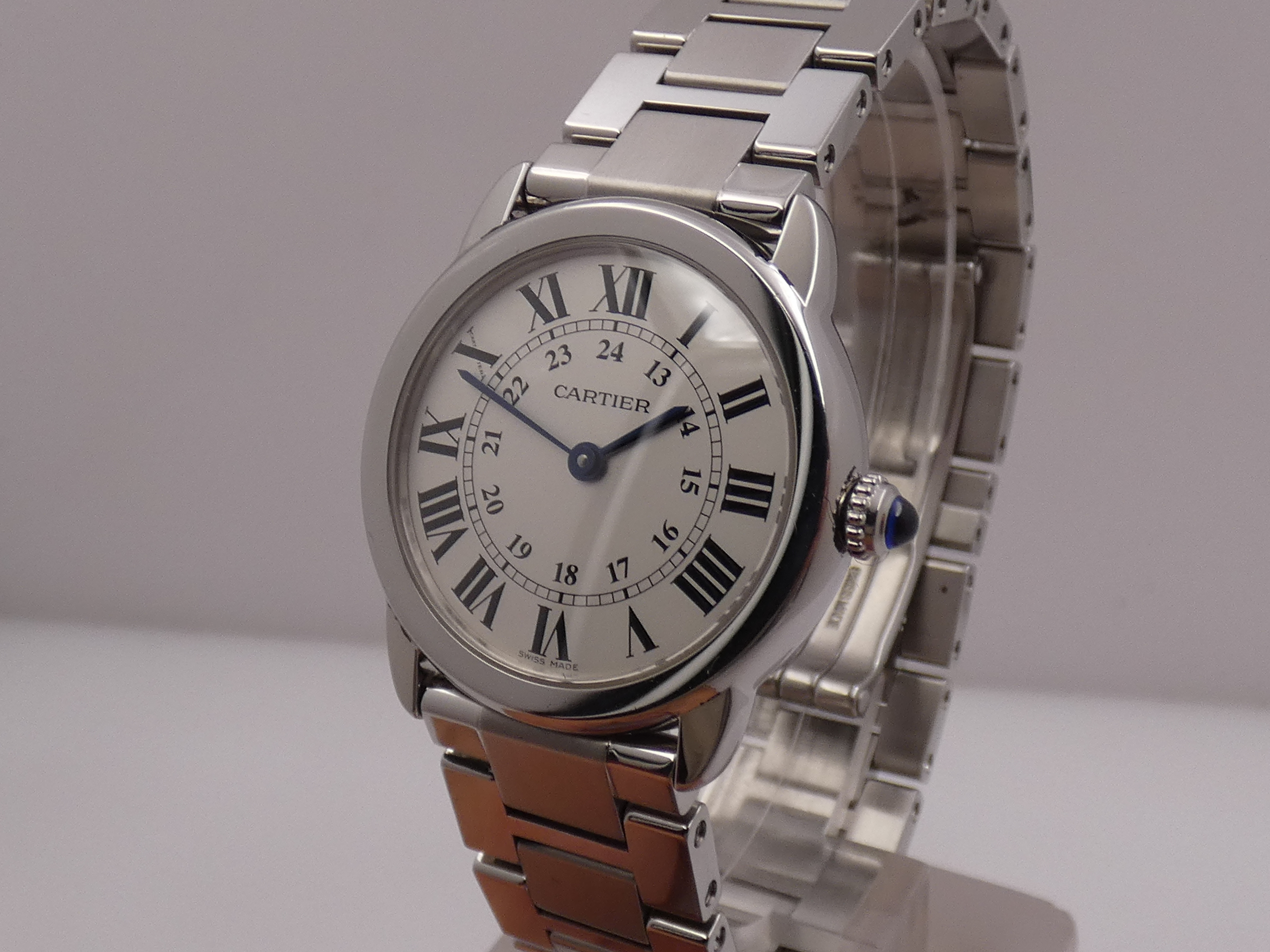 Cartier Ronde Solo de Cartier Lady 29mm 3601 - W6701004 With PAPERS ANNO 2017 Acciaio Braccialato - immagine 7