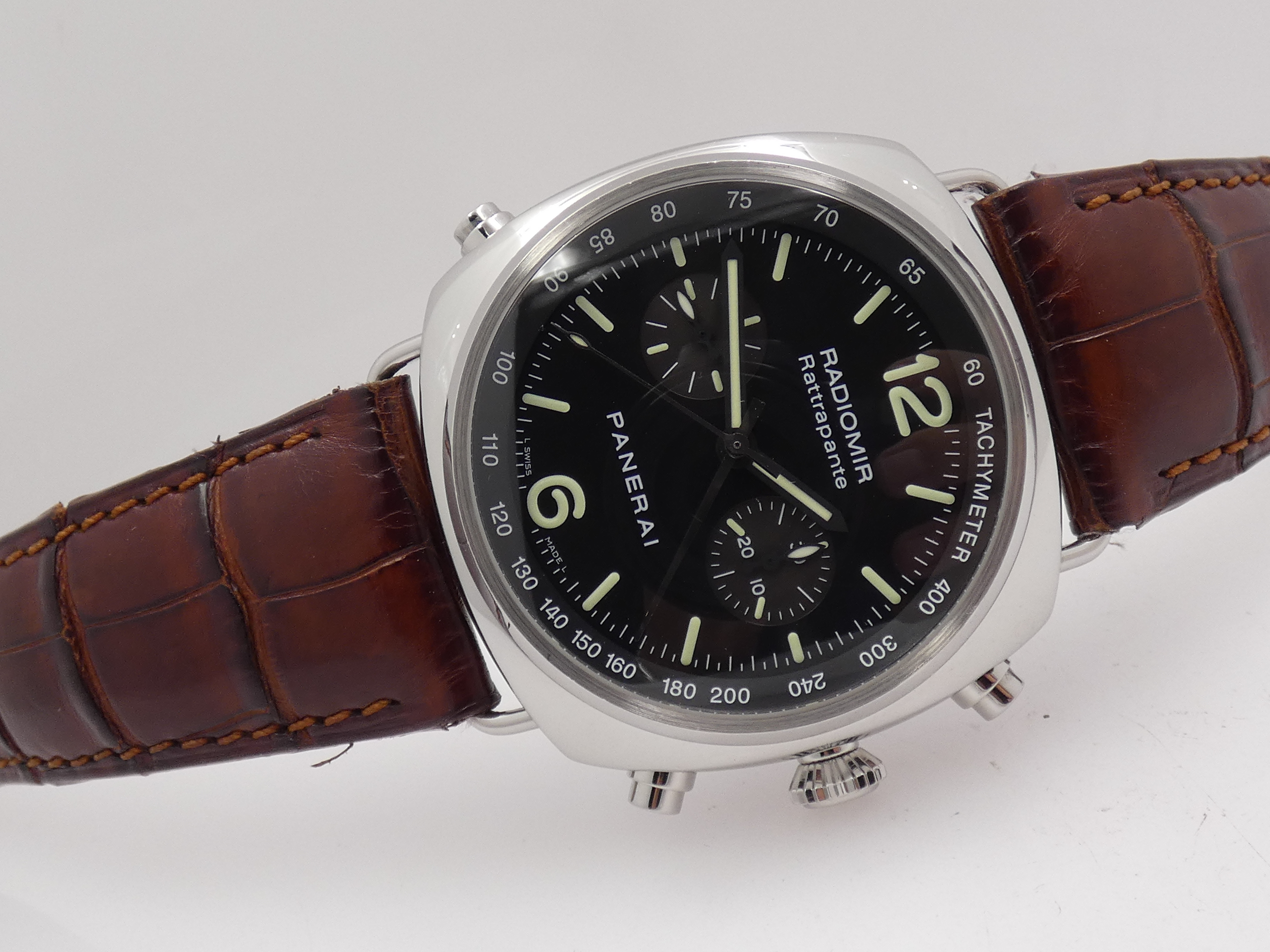 Cronografo Panerai Radiomir Rattrapante PAM00214 BOX&PAPERS Anno 2017 Automatico Acciaio OP6642 Limited Edition 1000pz Al Mondo - immagine 7