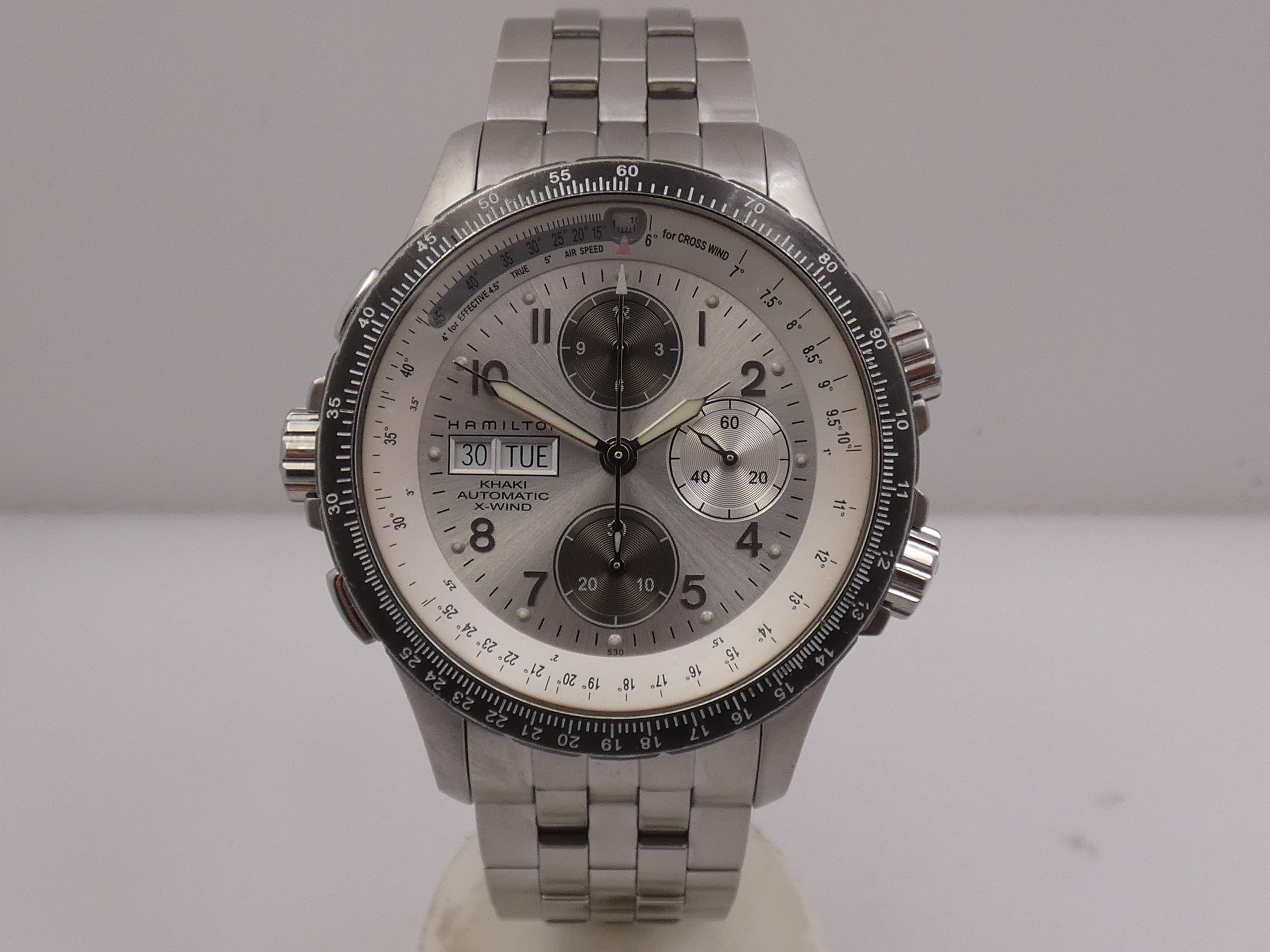 Cronografo Hamilton Khaki X-Wind Aviation Automatico 44mm H776260 Acciaio Braccialato ANNI '2000s - immagine 7