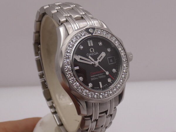Omega Seamaster Diver 300 M Lady DIAMONDS BEZEL & DIAL With PAPERS Anno 2016 Acciaio 212.15.28.61.51.001